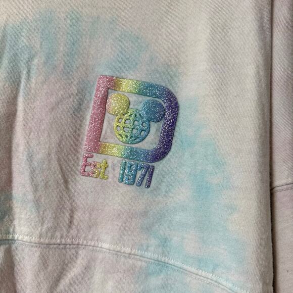 Walt Disney World Spirit Jersey Tie Dye Rainbow Small Pink Blue Disney Parks - Picture 3 of 8